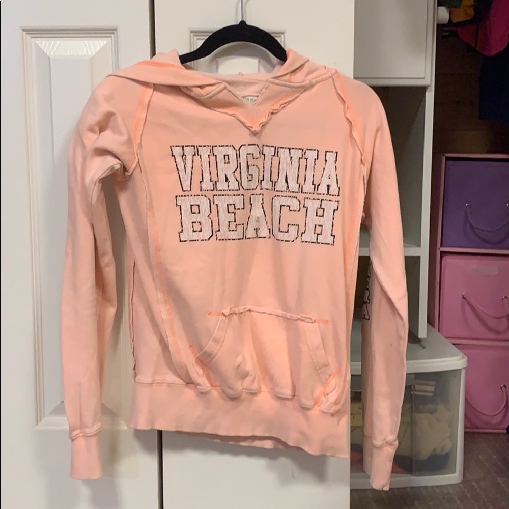 Coral virginia beach hoodie